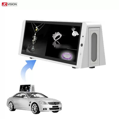 صفحه نمایش دیجیتال ساینیج دیجیتال 22 اینچی سه جانبه P5 صفحه نمایش دیجیتال تاکسی بالا