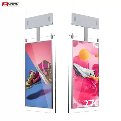 استند آویزان از سقف دیجیتال فوقالعاده باریک با نمایشگر دوطرفه - JCVISION